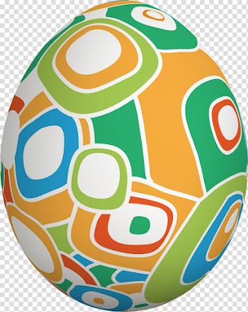 Easter egg, Hand painted colorful eggs transparent background PNG clipart