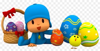 Easter egg Iron-on T-shirt - pocoyo 