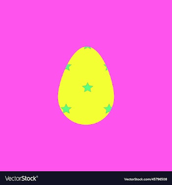 easter egg on the pink background