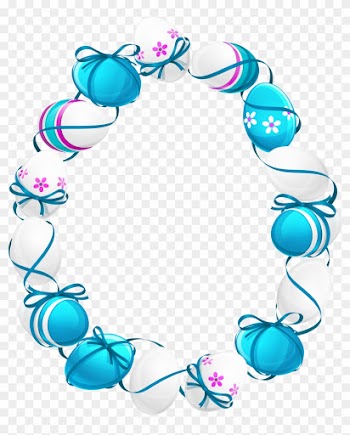 Easter Egg Oval Frame Png Clipart Picture - Frame Easter