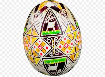 Easter egg Pysanka Easter Bunny -  