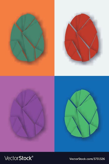 Easter egg se vector image