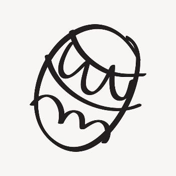 Easter egg sticker, festive doodle | Free Icons - rawpixel