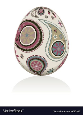Easter egg vector image