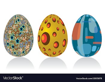 Easter egg vector image