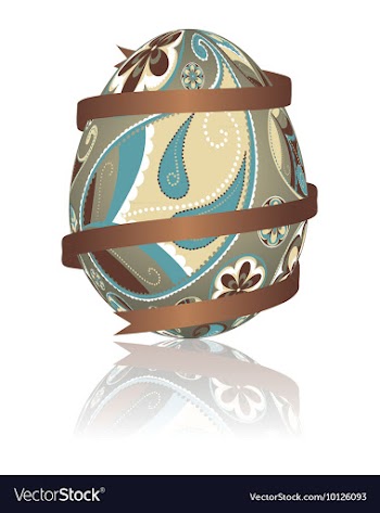 Easter egg vector image
