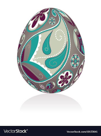 Easter egg vector image