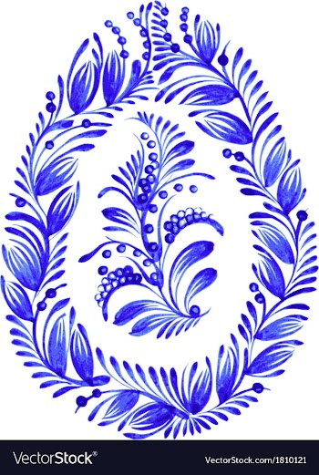 Easter egg vector image