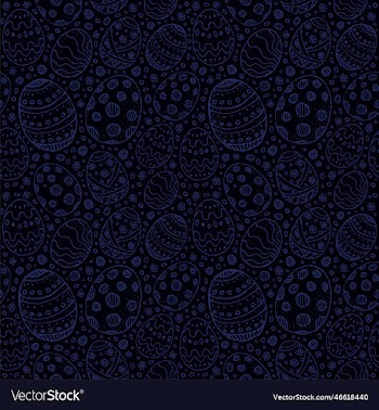 easter eggs on a dark background