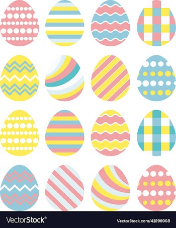 easter eggs set