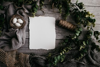 Easter flat-lay