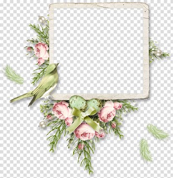 Easter frame transparent background PNG clipart