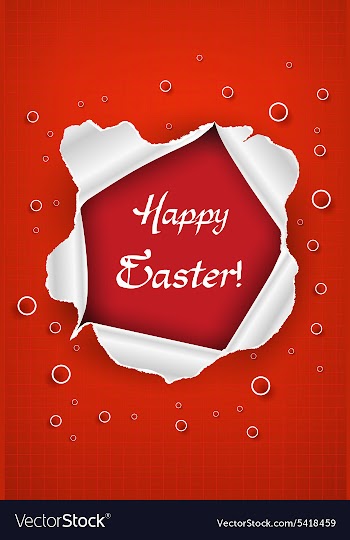 Easter frame vector image