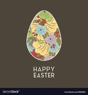 Easter Grunge Background vector image