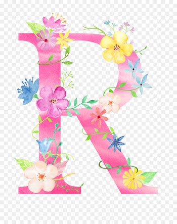 Easter Holiday - Flowers letter R 
