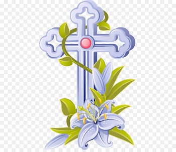 Easter lily Christian cross Clip art - Devotions Cliparts 