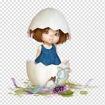 Easter Paper Christmas Doll , enfant transparent background PNG clipart