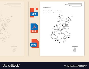 easter rabbit dot to dot game