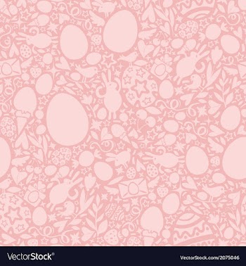  					Easter seamless pattern rose vector image														