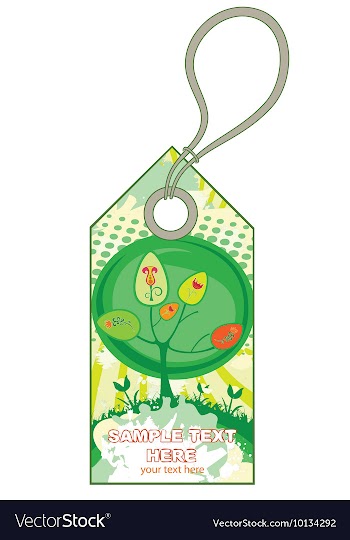 Easter shopping tag vector image