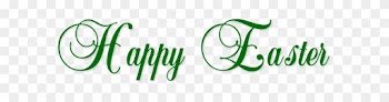Easter Sunday Clip Art - Happy Easter Wording