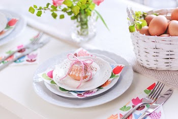 Easter table set