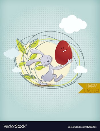 Easter vector image