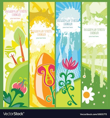 Easter web banners vector image