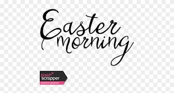Easter Word Art Easter Morning Graphic By Marisa Lerin - Calligraphy