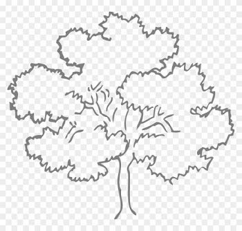 Easy Leaf Cliparts 12, - Tree Clipart Black And White