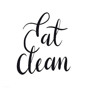 Eat clean typography style vector | Free stock vector - 517923