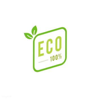 Eco 100 percent badge emblem illustration | Free stock vector - 463432