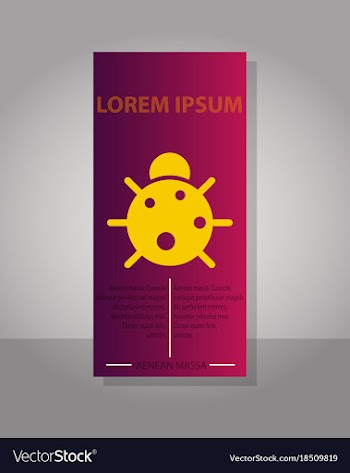 Eco brochure design template corporate poster vector image