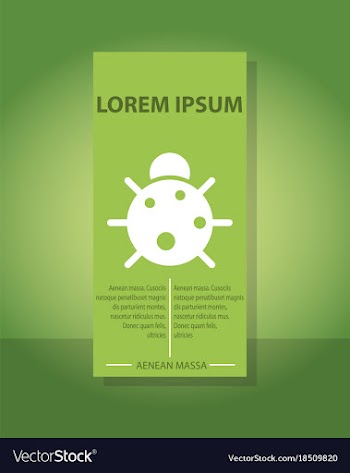 Eco brochure design template corporate poster vector image