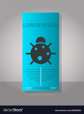 Eco brochure design template corporate poster vector image