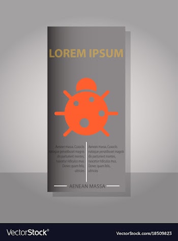 Eco brochure design template corporate poster vector image