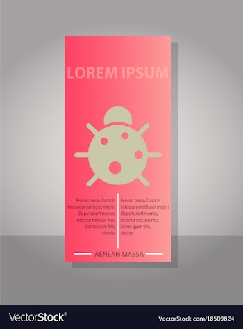 Eco brochure design template corporate poster vector image