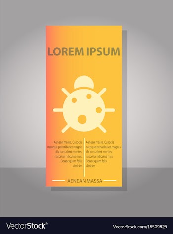 Eco brochure design template corporate poster vector image