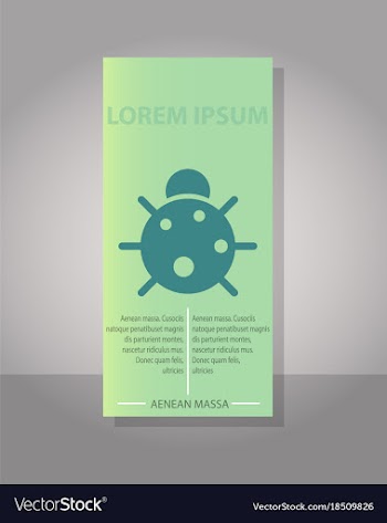 Eco brochure design template corporate poster vector image