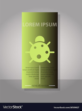 Eco brochure design template corporate poster vector image