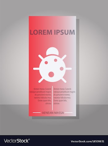 Eco brochure design template corporate poster vector image