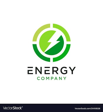 Eco energy logo design vector image