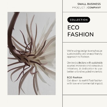 Eco fashion Instagram post template, | Free PSD Template - rawpixel