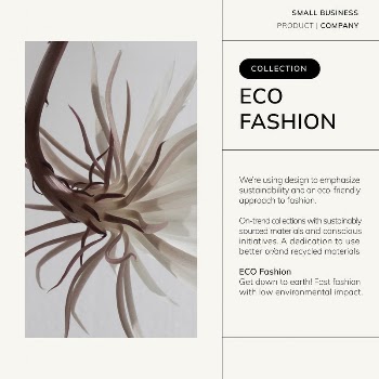 Eco fashion Instagram post template, | Free Vector Template - rawpixel