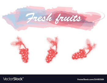 Eco food menu background watercolor hand drawn vector image