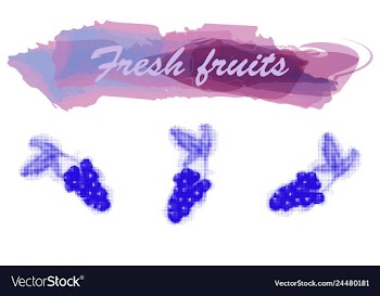 Eco food menu background watercolor hand drawn vector image