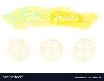 Eco food menu background watercolor hand drawn vector image