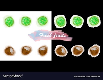 Eco food menu background watercolor hand drawn vector image