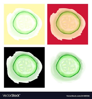 Eco food menu background watercolor hand drawn vector image