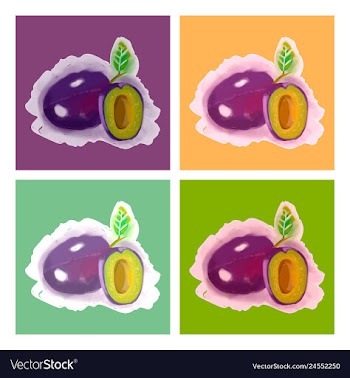 Eco food menu background watercolor hand drawn vector image